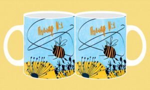 Фоточаша-047-Пчелар N:1(пчела над жълто цвете)