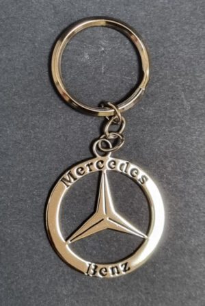 K-20 MERCEDES(Мерцедес))-стоманен ключодържател с емблемата на автомобила.