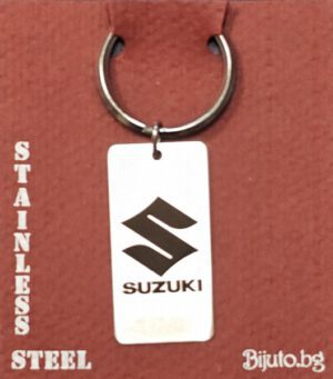 G-12 SUZUKI (Сузуки)-стоманен, гравиран ключодържател с емблемата на автомобила.